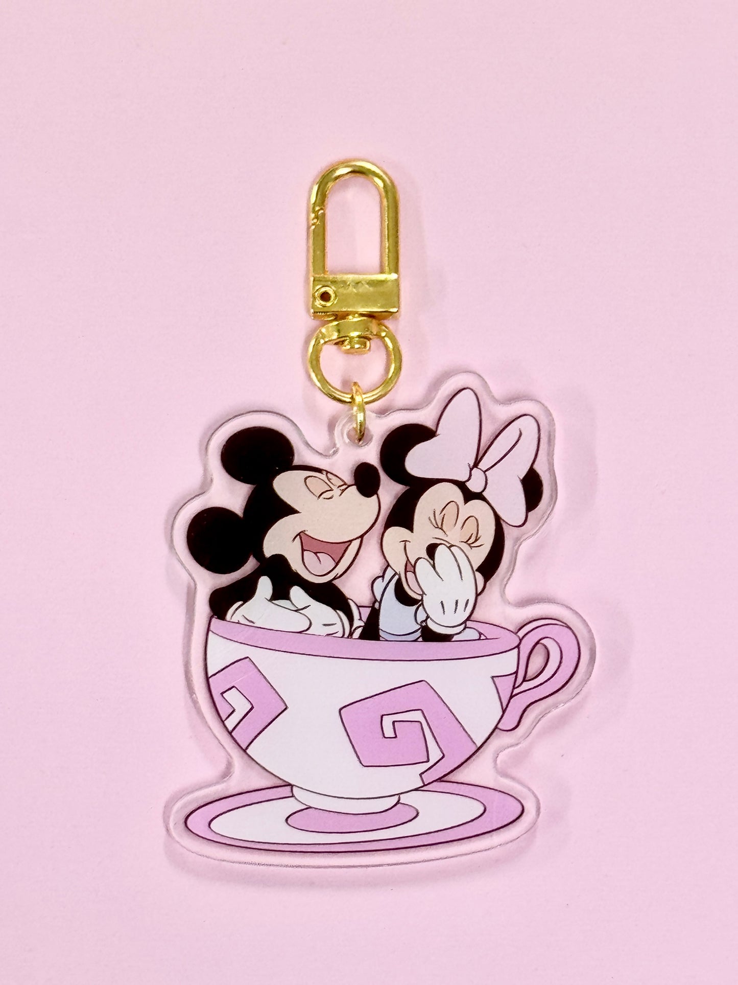 Mouse Couple on Tea Cup Ride