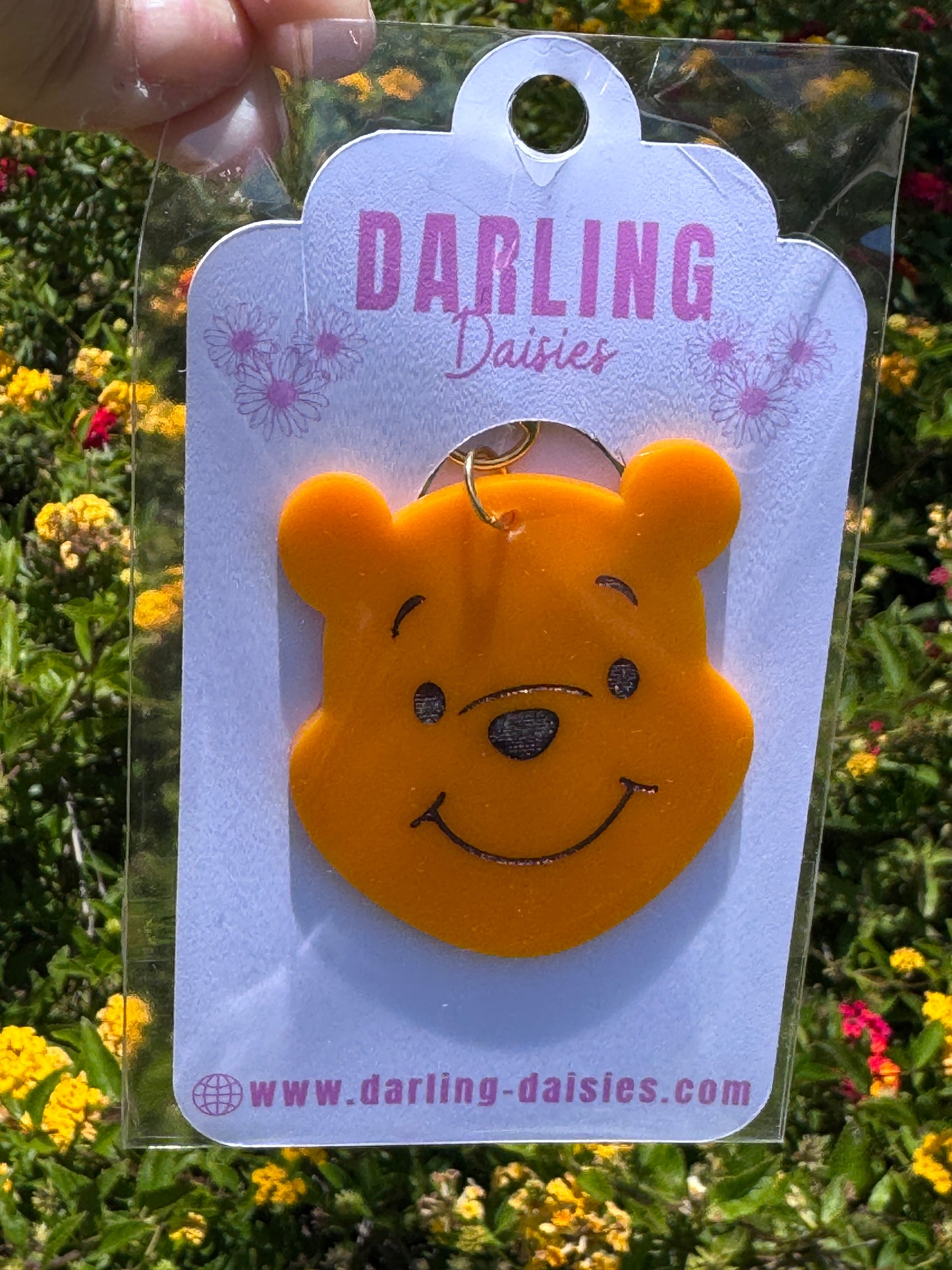 Hunny Bear face Bag Charm / Keychain