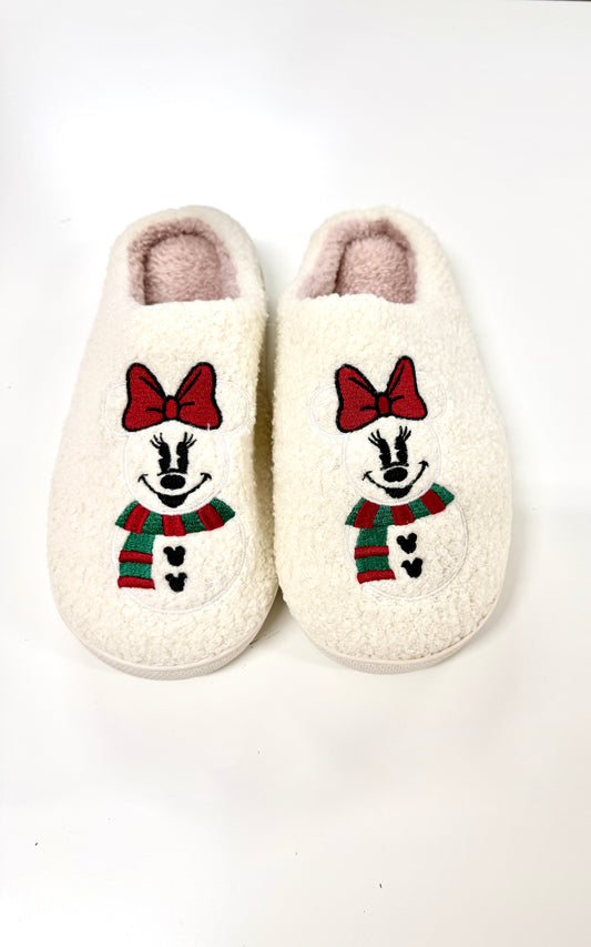 Bow & Snow Cozy Slippers