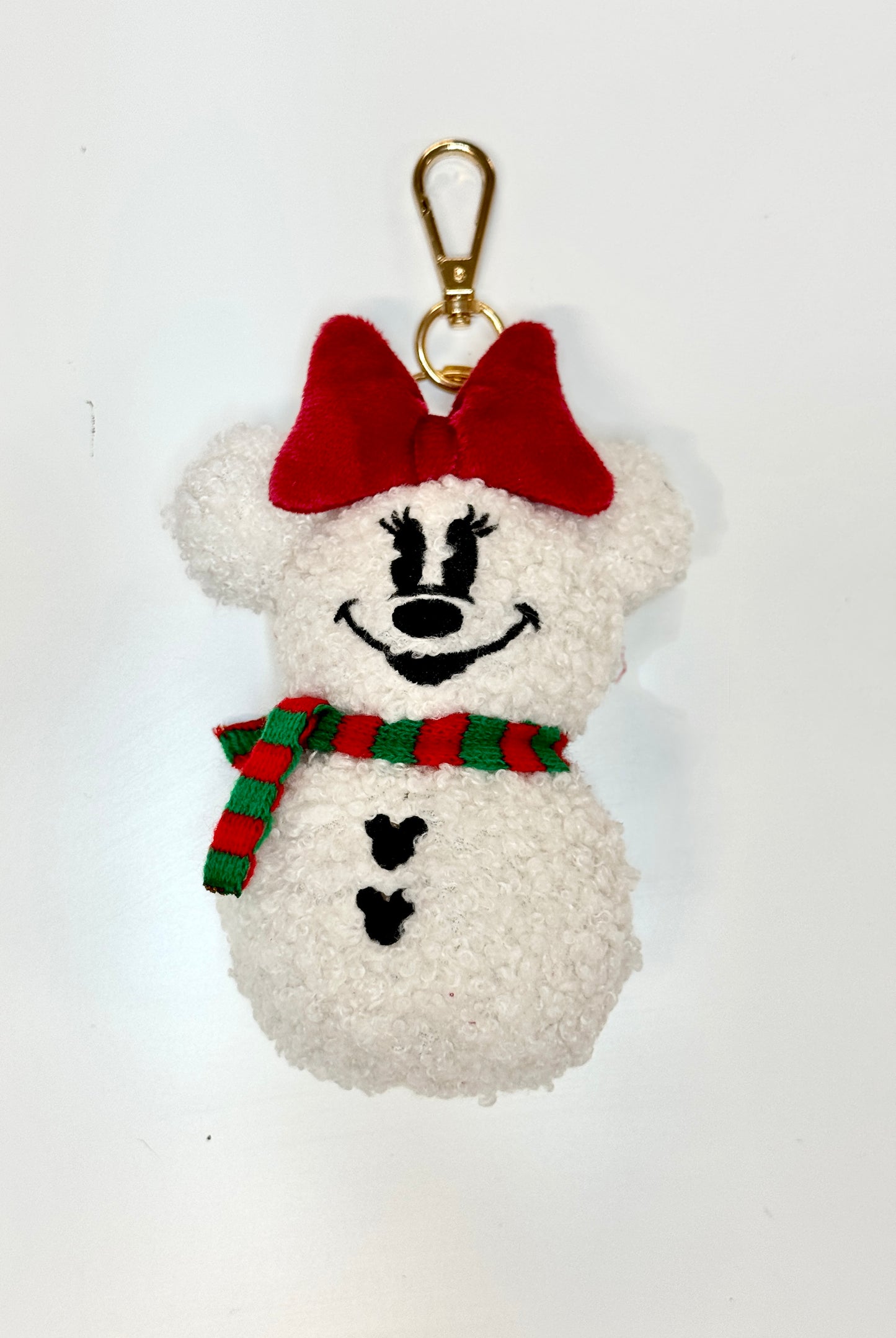 Minnie Mouse Snow Plushie / Keychain / Bag Charm / Ornament