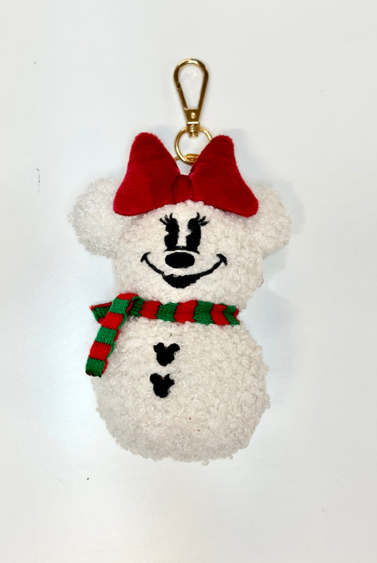 Minnie Mouse Snow Plushie / Keychain / Bag Charm / Ornament