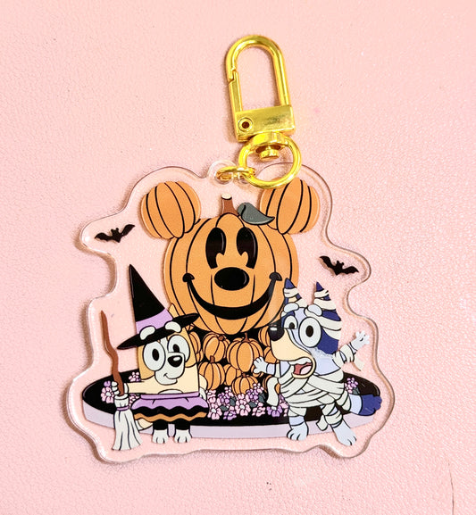Sisters Meet the Giant Pumpkin Charm