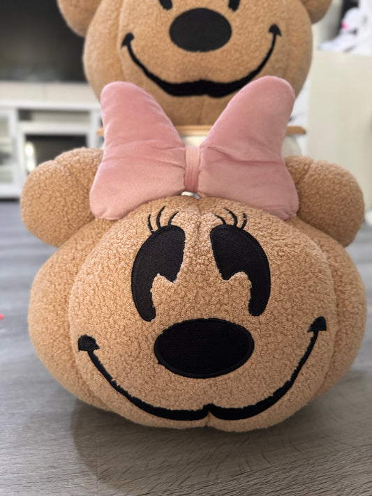Girl Mouse Pumpkin Pillow