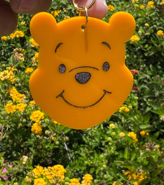 Hunny Bear face Bag Charm / Keychain